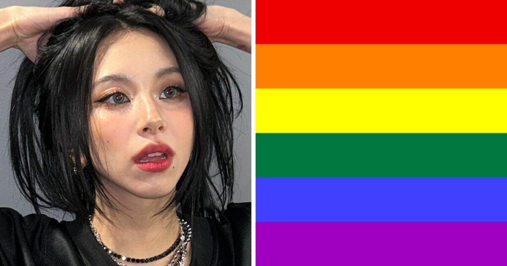 Un drapeau de la fierté LGBTQ+ aurait été repéré sur le mur de TWICE Chaeyoung