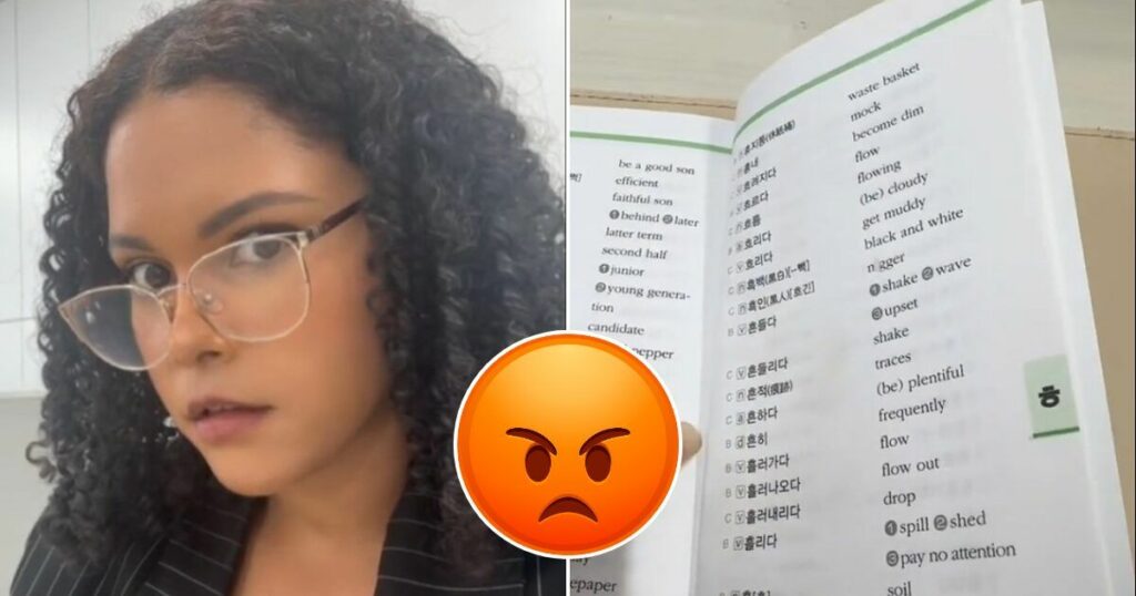 Un manuel scolaire coréen contenant des mots anglais « essentiels » contient une insulte raciste et suscite l'indignation