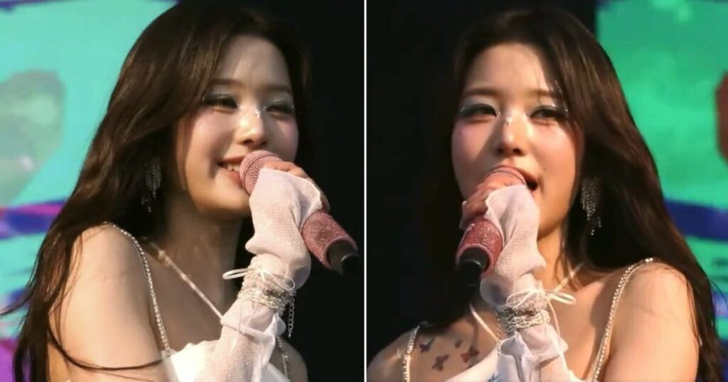 Wonyoung d'IVE réagit au fait que son microphone a été refusé de manière inattendue pendant « Lollapalooza 2024 »