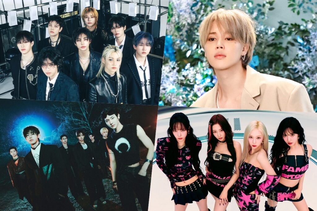 Stray Kids, Jimin, ENHYPEN, aespa, ATEEZ, NCT 127, SEVENTEEN, TXT et bien d'autres occupent les premières places du classement mondial des albums de Billboard