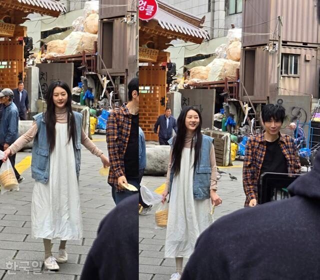 Kim Sae Ron en train de filmer