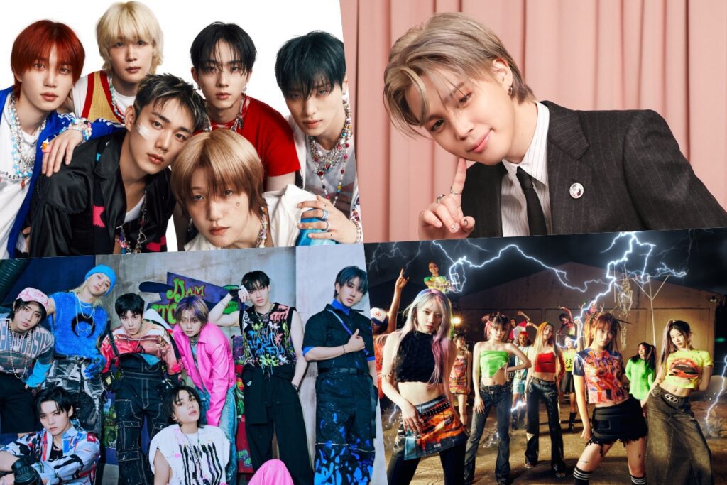 P1Harmony, Jimin, Stray Kids, LE SSERAFIM, ENHYPEN, BOYNEXTDOOR, aespa et bien d’autres occupent les premières places du palmarès mondial des albums Billboard