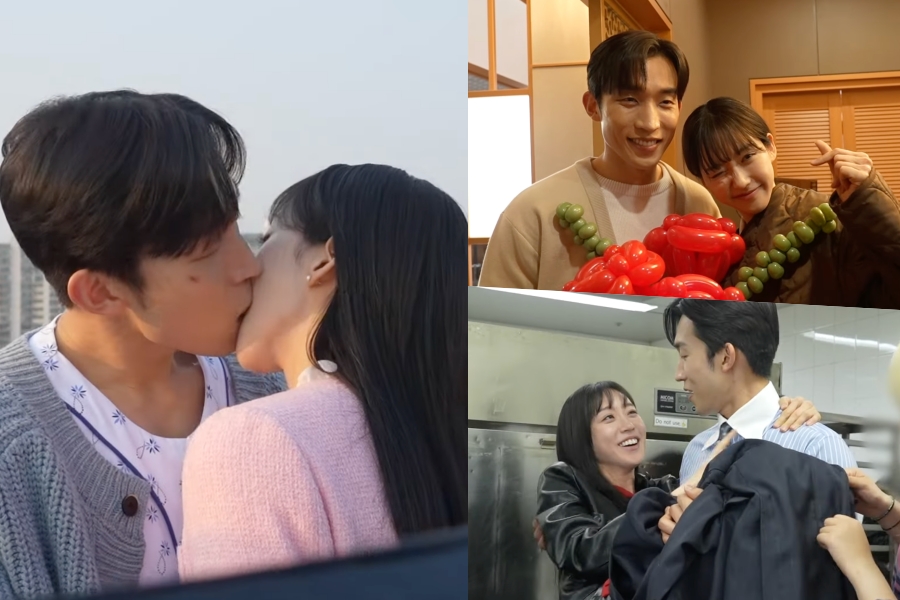 Regardez : Lee Sang Yi et Han Ji Hyun sont pleins de blagues et de rires même pendant les scènes romantiques sur le tournage de « Spice Up Our Love »