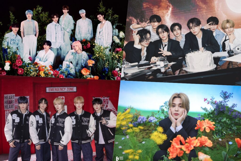 ATEEZ, ENHYPEN, TXT, Jimin, Stray Kids, Jin, SEVENTEEN, ILLIT, aespa et bien d’autres occupent les premières places du palmarès mondial des albums Billboard