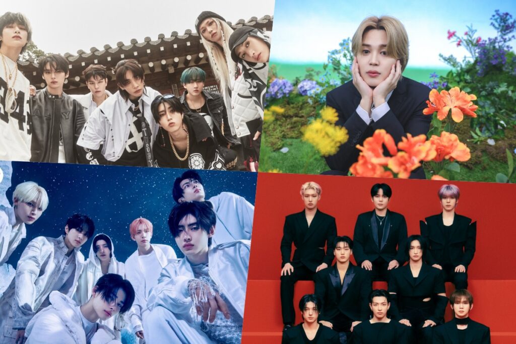 Stray Kids, Jimin, ENHYPEN, ATEEZ, TXT, Jin et bien d’autres occupent les premières places du palmarès mondial des albums Billboard