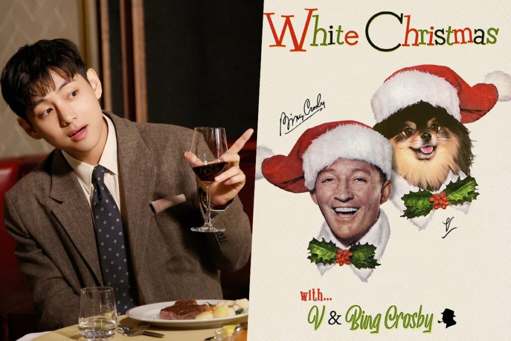 V de BTS en tête des classements iTunes à travers le monde avec le duo de Bing Crosby "White Christmas"