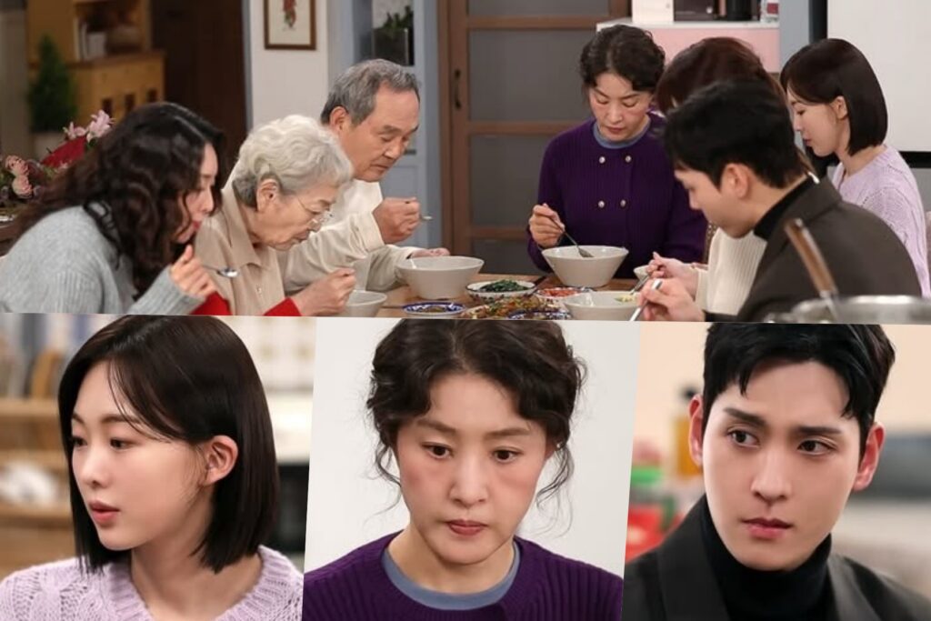 Geum Sae Rok, Park Ji Young, Choi Tae Joon et d'autres partagent un repas le cœur lourd dans "Iron Family"