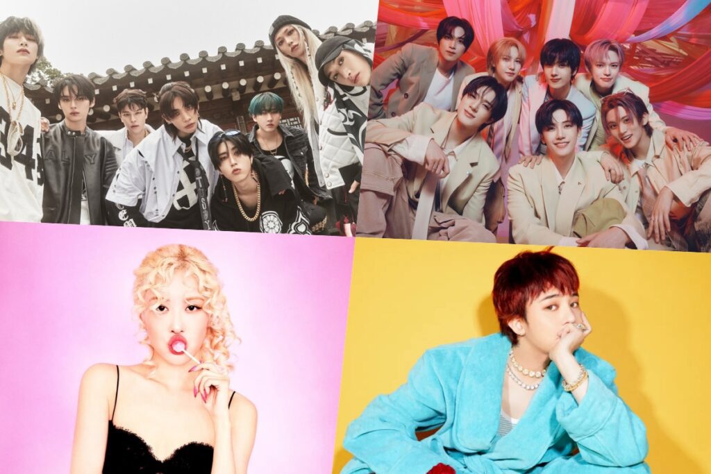 Stray Kids, NCT DREAM, Rosé et G-Dragon Top Circle Graphiques mensuels et hebdomadaires